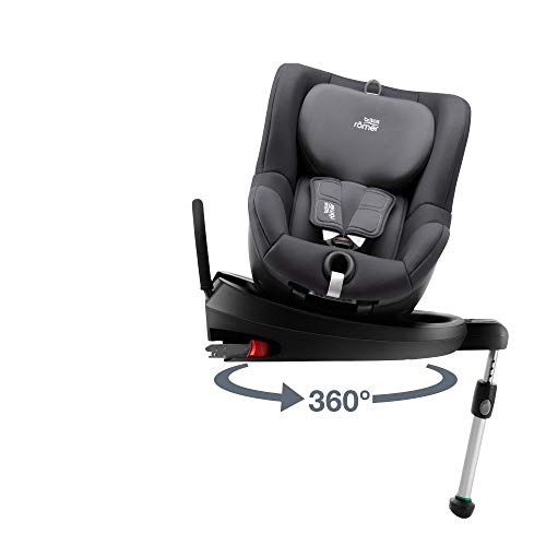 Britax Römer Silla de coche Nacimiento - 4 años, hasta 18 kg, DUALFIX2 R, ISOFIX, Grupo 0+/1, Storm Grey