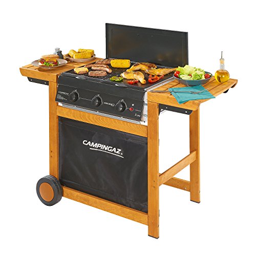 Campingaz Woody Adelaide 3 Barbacoa de Gas con 3 Quemadores, 14 Kw, Fácil Sistema de Limpieza Instaclean, Parrillas de Acero, 2 Mesas Laterales, 80x50x20 cm, Gris (Antracita), 3000004975 Campingaz Woody Adelaide 3 Barbacoa de Gas con 3 Quemadores, 14 Kw, Fácil Sistema de Limpieza Instaclean, Parrillas de Acero, 2 Mesas Laterales, 80x50x20 cm, Gris (Antracita), 3000004975