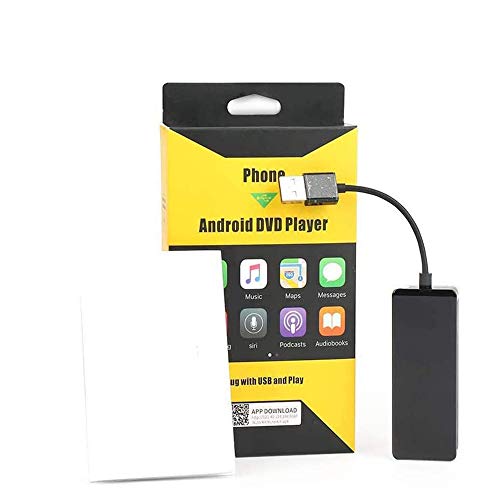Conector de Pantalla para Coche, Reproductor de DVD con USB, Sistema de máquina de coche Android, Compatible con Android e iOS Teléfono
