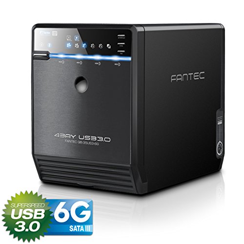 FANTEC QB-35US3-6G - Carcasa para 4 discos duros de 3.5″ con USB 3.0 & eSATA FANTEC QB-35US3-6G - Carcasa para 4 discos duros de 3.5″ con USB 3.0 & eSATA