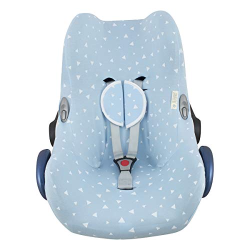 JANABEBE Funda para Maxi Cosi Cabriofix, silla de coche gr 0 (Blue Sparkles)