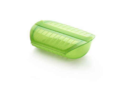 Lékué - Estuche de vapor con bandeja, 3-4 personas, color verde Lékué - Estuche de vapor con bandeja, 3-4 personas, color verde