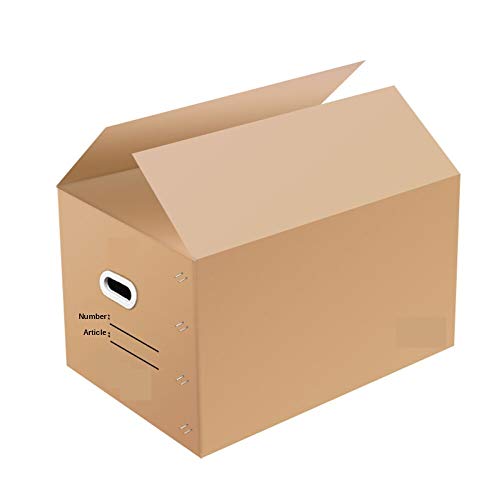 LOVIVER 5X Embalaje de Almacenamiento de cartón reciclable Cajas de mudanzas Cajas de Correo para Embalaje, mudanza - 60x40x50CM B