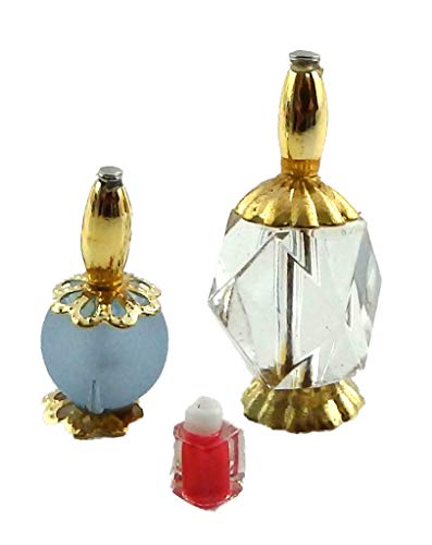 Melody Jane Miniatura Dormitorio Baño Completo Casa de Muñecas Set de Accesorios de Señora Perfume Botellas A