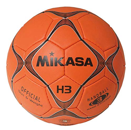 MIKASA H-3 - Balón de Balonmano, Color Naranja, Talla 3