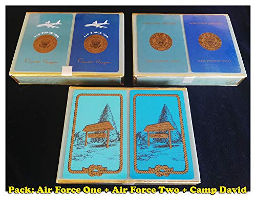 "N/A" Pack 3 Estuches Air Force One (2 mazos) + Air Force Two (2 mazos) + Camp David (2 mazos) Estados Unidos The US Playing Cards CO