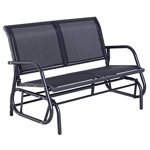 Outsunny Banco Balancín Tipo Silla Oscilante de Jardín o Patio con 2 Plazas 123x70x87cm Acero y Tela Textilene Outsunny Banco Balancín Tipo Silla Oscilante de Jardín o Patio con 2 Plazas 123x70x87cm Acero y Tela Textilene