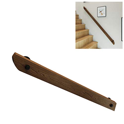 Pasamanos Baranda, balaustres de madera para el pasamano del pórtico pesada antideslizante de estilo recto Escalera de piezas para el hogar KitchenModern minimalista de escalera Barandilla,50cm