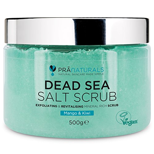 PraNaturals Exfoliante Corporal de Sal del Mar Muerto Mezclado con Aceites de Mango y Kiwi 500g 100% Body Scrub de Sales para Nutrir la Piel, Rico en Minerales Naturales para Todo Tipo de Piel PraNaturals Exfoliante Corporal de Sal del Mar Muerto Mezclado con Aceites de Mango y Kiwi 500g 100% Body Scrub de Sales para Nutrir la Piel, Rico en Minerales Naturales para Todo Tipo de Piel