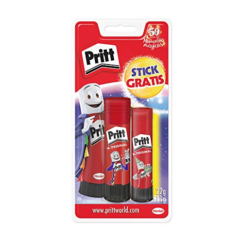 Pritt Barra Adhesiva, pegamento infantil seguro para niños para hacer manualidades, cola universal de adhesión fuerte para estuche y oficina, 1x11 g y 1x22 g Pritt Stick Pritt Barra Adhesiva, pegamento infantil seguro para niños para hacer manualidades, cola universal de adhesión fuerte para estuche y oficina, 1x11 g y 1x22 g Pritt Stick