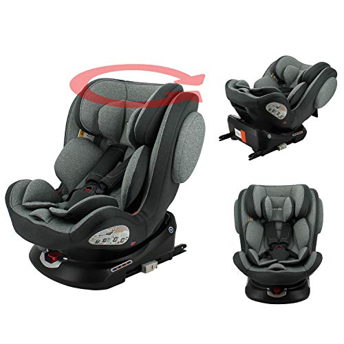 Silla de auto isofix ENO 360° grupo 0/1/2/3 (0-36 kg) con protección lateral, reductores de bebés, vuelta a la carretera 0-18kg (gris) Silla de auto isofix ENO 360° grupo 0/1/2/3 (0-36 kg) con protección lateral, reductores de bebés, vuelta a la carretera 0-18kg (gris)