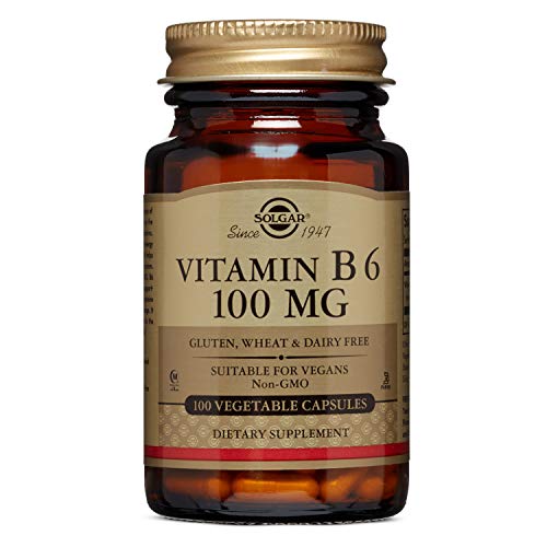 Solgar Vitamina B6 100 mg Cápsulas vegetales - Envase de 100