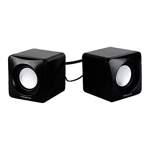 Tacens Anima AS1 - Altavoces para ordenador (8W, sistema de canal 2.0, alimentación por USB, conexión Jack 3.5mm, tamaño reducido) color negro