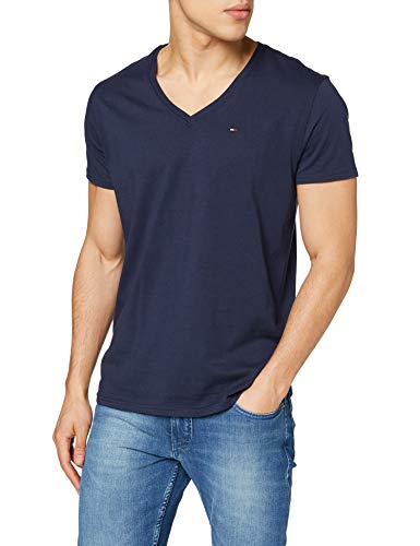 Tommy Hilfiger Original Jersey Camiseta, Azul (Black Iris 002), Medium para Hombre