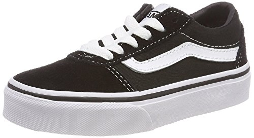 Vans Ward Suede/Canvas, Zapatillas Unisex Niños, Negro ((Suede/Canvas) Black/White Iju) 37 EU Vans Ward Suede/Canvas, Zapatillas Unisex Niños, Negro ((Suede/Canvas) Black/White Iju) 37 EU