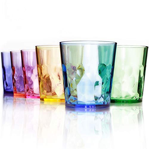 Vasos de Plástico de Colores Para Beber de 400 ml con Calidad Superior - Juego de 6 - Plástico Tritán Irrompible - Libres de BPA - 100% Fabricados en Japón (Colores Surtidos) Vasos de Plástico de Colores Para Beber de 400 ml con Calidad Superior - Juego de 6 - Plástico Tritán Irrompible - Libres de BPA - 100% Fabricados en Japón (Colores Surtidos)