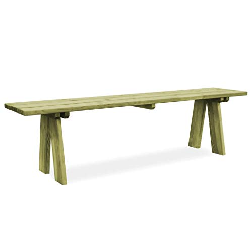 vidaXL Banco de Jardín Madera de Pino 170x38x45 cm Banca Exterior Asiento Terraza vidaXL Banco de Jardín Madera de Pino 170x38x45 cm Banca Exterior Asiento Terraza