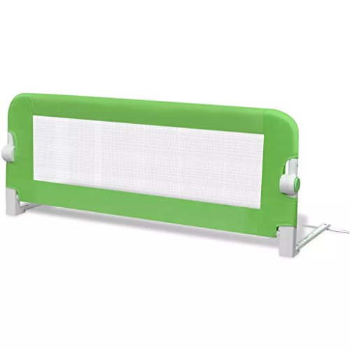 vidaXL Barandilla seguridad verde infantil para la cama dimensiones 102 x 42 cm