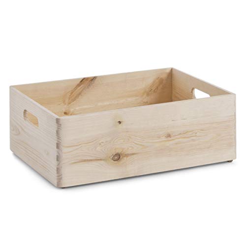 Zeller 13145 - Cajón multiusos de madera blanda conífera, 40 x 30 x 15 cm Zeller 13145 - Cajón multiusos de madera blanda conífera, 40 x 30 x 15 cm