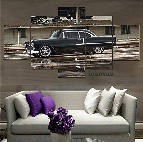 120Tdfc Decoración Pared Negro Bel Air Vehículo Grandes Lienzo XXL Modernos Cuadros Decoración Hogar 5 Piezas 80X150Cm Cuadro sobre Lienzo Mural HD Impresión Regalo 120Tdfc Decoración Pared Negro Bel Air Vehículo Grandes Lienzo XXL Modernos Cuadros Decoración Hogar 5 Piezas 80X150Cm Cuadro sobre Lienzo Mural HD Impresión Regalo