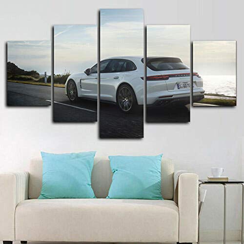 72Tdfc Cuadros Modernos Impresión De Imagen Artística Digitalizada | Lienzo Decorativo para Salón O Dormitorio5 Piezas XXL Hatchback Blanco