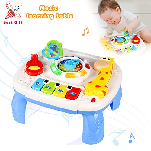ACTRINIC Mesa Musical De Estudio Juguete para Bebés De 6 A 12 Meses Juguete De Educación Temprana Juguete Musical Mesa De Juego Juguete para Niños De 1 2 3 Años-Sonidos y Luces Diferentes ACTRINIC Mesa Musical De Estudio Juguete para Bebés De 6 A 12 Meses Juguete De Educación Temprana Juguete Musical Mesa De Juego Juguete para Niños De 1 2 3 Años-Sonidos y Luces Diferentes