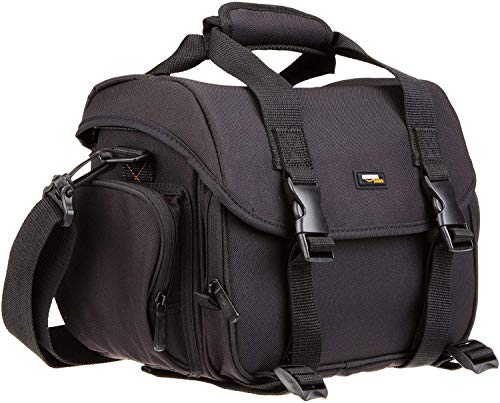 AmazonBasics - Bolsa para cámaras DSLR y Accesorios (tamaño Grande), Negro AmazonBasics - Bolsa para cámaras DSLR y Accesorios (tamaño Grande), Negro