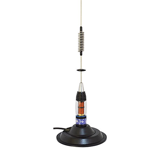 Antena CB PNI ML70 Conector, Base magnética de 145 mm incluida, 70 cm, Cable RG58 de 4 m Incluido