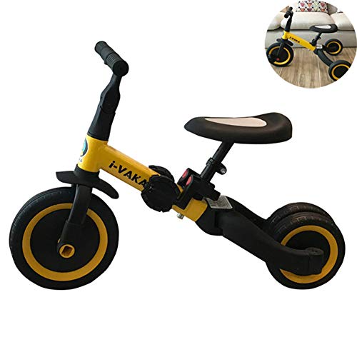 Balance de bicicletas, bici del bebé de equilibrio, el equilibrio de formación Empuje de bicicletas, Baby Walker, paseo del bebé en la bicicleta de for1 * 5 años, plegable y deformado en un Scooter