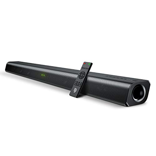 Barra de Sonido 2.0 Canales, Potencia 110 dB, BOMAKER Tecnología DSP Subwoofer Incorporado, HDMI, Bluetooth 5.0, para TV, Óptico, 3,5 mm Audio AUX, USB, para Cine en Casa, ODINE II, Negro-Gris Barra de Sonido 2.0 Canales, Potencia 110 dB, BOMAKER Tecnología DSP Subwoofer Incorporado, HDMI, Bluetooth 5.0, para TV, Óptico, 3,5 mm Audio AUX, USB, para Cine en Casa, ODINE II, Negro-Gris