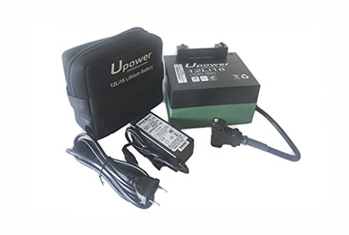 Batería de litio para carro de golf 12v 18Ah Upower 12Li18 con kit de carga Batería de litio para carro de golf 12v 18Ah Upower 12Li18 con kit de carga