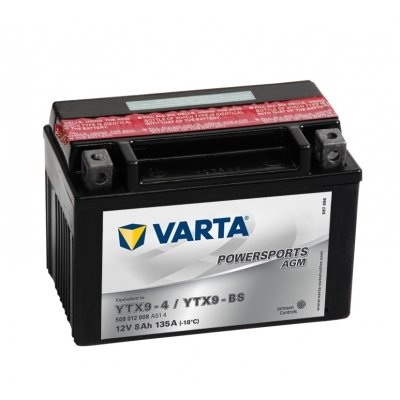 Batería de moto Varta Powersports AGM 50812 - YTX9-BS Batería de moto Varta Powersports AGM 50812 - YTX9-BS
