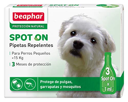 Beaphar pipetas repelentes, Perro pequeño, 3 Unidades