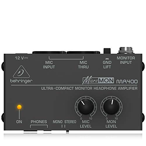 Behringer MA400 - Amplificador de auriculares de monitor ultra compacto