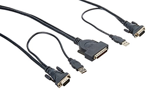 Belkin F1D9401-06 - Juego de Cables de Doble Puerto para switches KVM Pro3 y Consolas en Bastidor con KVM Integrado de Belkin (1,8 m, USB)