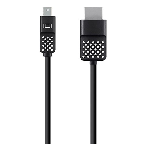 Belkin F2CD080bt12 - Cable de Mini DisplayPort a HDMI (3,6 m, Compatible con Macbook y Otros Dispositivos con Mini-DP), Negro