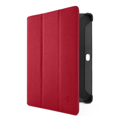 Belkin F8M394CWC02 - Funda para Samsung Galaxy Tab 10.1, Color Rojo