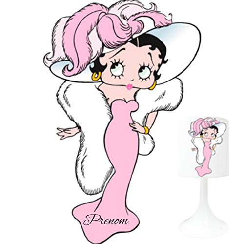Betty Boop 3 - Lámpara de cabello, personalizable con el nombre (para el nombre seguir el enfoque en la descripción). Fabricado en Francia.