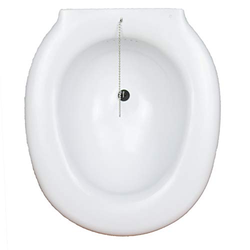 Bidé sanitario acoplable al inodoro de plástico | Medidas: 38 x 41,5 x 14 cm | con tapón Bidé sanitario acoplable al inodoro de plástico | Medidas: 38 x 41,5 x 14 cm | con tapón