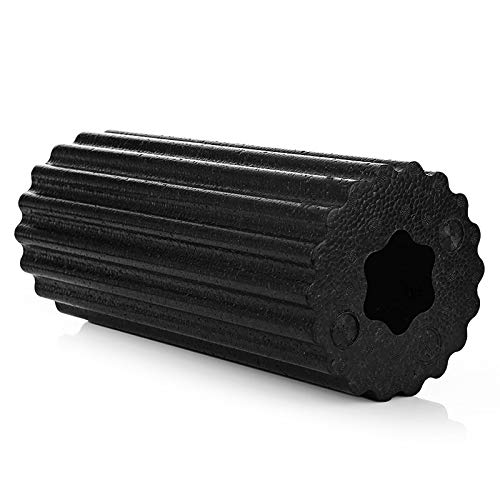 BL 32 x 14 cm de alta densidad de la espuma EPP Yoga Pilates rodillo hueco cintura Pies musculares Masaje de ejercicio físico fisioterapia (Color : Black)