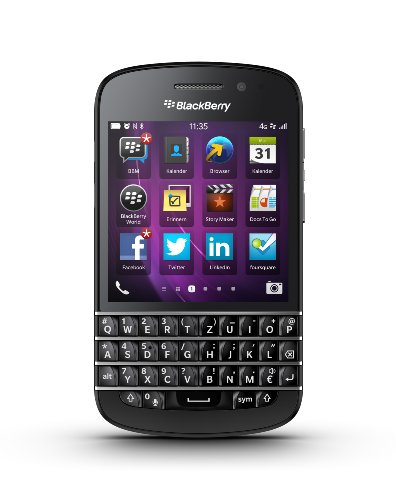 BlackBerry Q10 con teclado Alemán QWERTZ - Móvil libre (pantalla táctil de 3,1", cámara 8 Mp, 16 GB de capacidad, 2 procesadores de 1.5 GHz, 2 GB de RAM, teclado QWERTZ, S.O. BlackBerry 10) color negro [importado de Alemania]