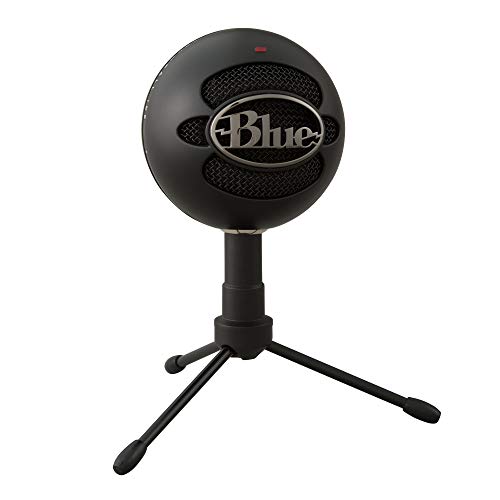 Blue Microphones Snowball ICE - Micrófono para grabación y transmisión en PC y Mac, cápsula de condensador cardioide, soporte ajustable, Plug and Play, color Negro