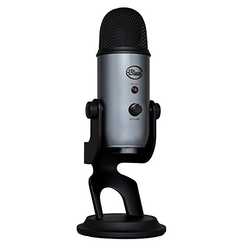 Blue Microphones Yeti - Micrófono USB para grabación y transmisión en PC y Mac, transmisión de juegos, llamadas de Skype, transmisión de Youtube, Plug and Play, color Gris Lunar