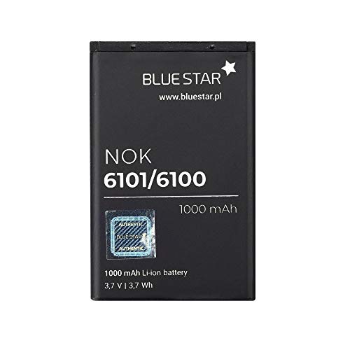 Blue Star Premium - Batería de Li-Ion litio 1000 mAh de Capacidad Carga Rapida 2.0 Compatible con el nokia 6101 / 6100 / 6300