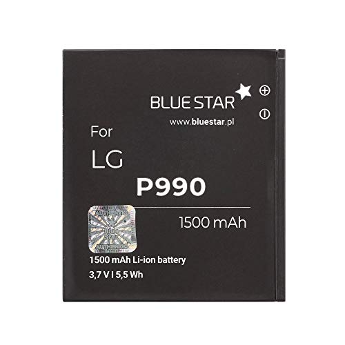 Blue Star Premium - Batería de Li-Ion litio 1500 mAh de Capacidad Carga Rapida 2.0 Compatible con el lg p990 optimus 2x
