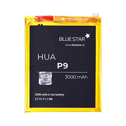 Blue Star Premium - Batería de Li-Ion litio 3000 mAh de Capacidad Carga Rapida 2.0 Compatible con el Huawei P9 / Honor 8 Dual SIM