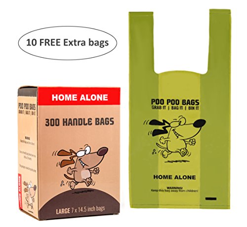 Bolsas de caca biodegradables para perro con asas de fácil cierre - 300