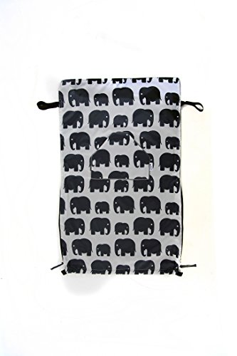 BundleBean - GO - Saco universal para cochecitos, sillas y portabebés - Impermeable - Diseño de elefantes - Gris