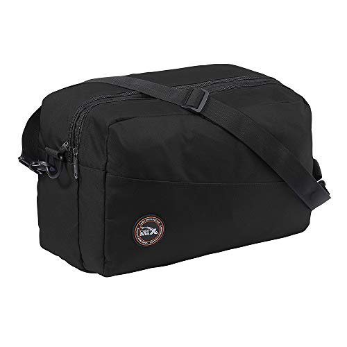 Cabin Max Rio Stowaway – Bolsa de Hombro de 40x25x20cm - Maleta de Cabina Segundo Equipaje para Vuelos en Ryanair (Negro) Cabin Max Rio Stowaway – Bolsa de Hombro de 40x25x20cm - Maleta de Cabina Segundo Equipaje para Vuelos en Ryanair (Negro)