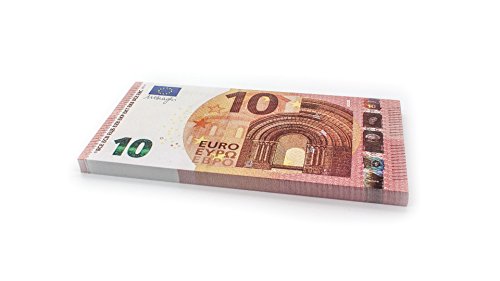 Cashbricks® 75 x €10 Euro Dinero de Juguete (ampliados al 125% del tamaño Original)